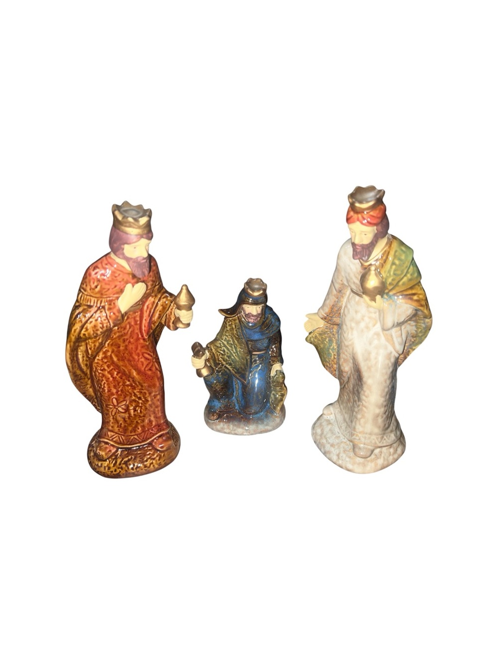 Avon 2011 Christmas Fine Collectibles Nativity Three Kings Figurine Set with Box